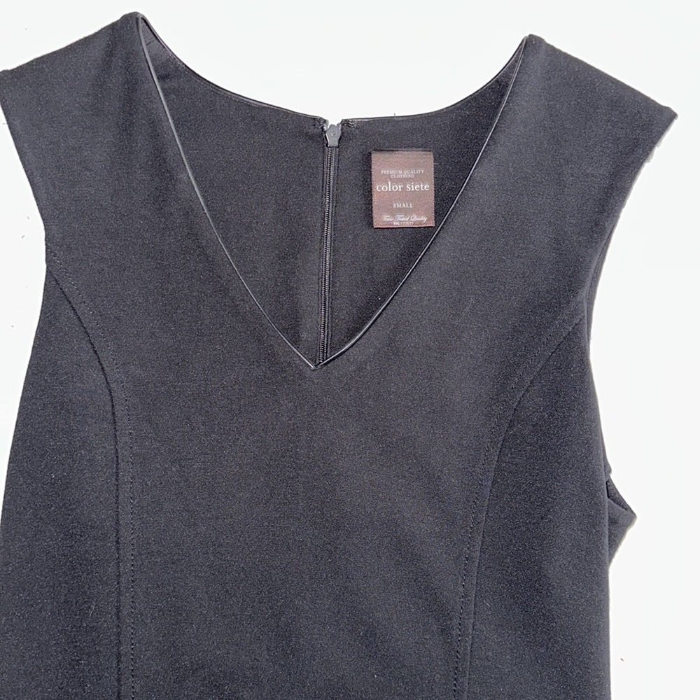 Never worn Color Siete black sleeveless dress - size small - Picture 3 of 4